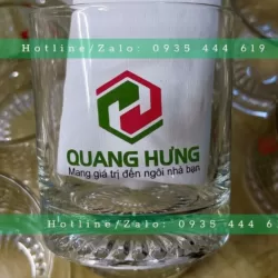 Cung cấp ly thủy tinh in logo giá rẻ tại Quảng Nam