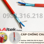 Cáp chống cháy chống nhiễu 2x1.0 Altek Kabe