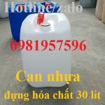 Can nhựa đựng hóa chất 30 lít có nắp chống tràn, an toàn khi đựng hóa chất