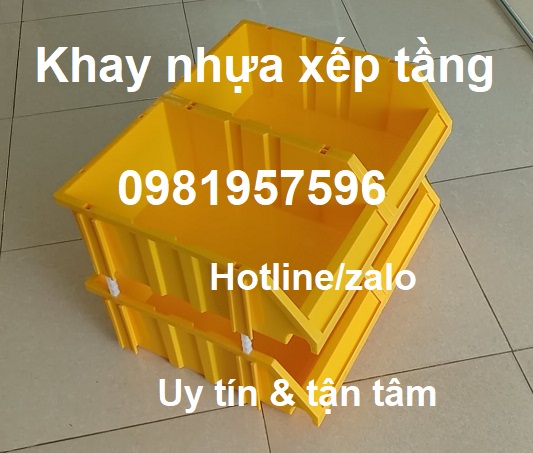 khay nhựa xếp tầng 2