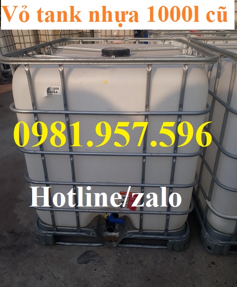 vỏ tank nhựa 1000 lít cũ