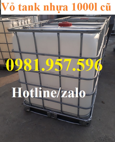 vỏ tank nhựa 1000l cũ