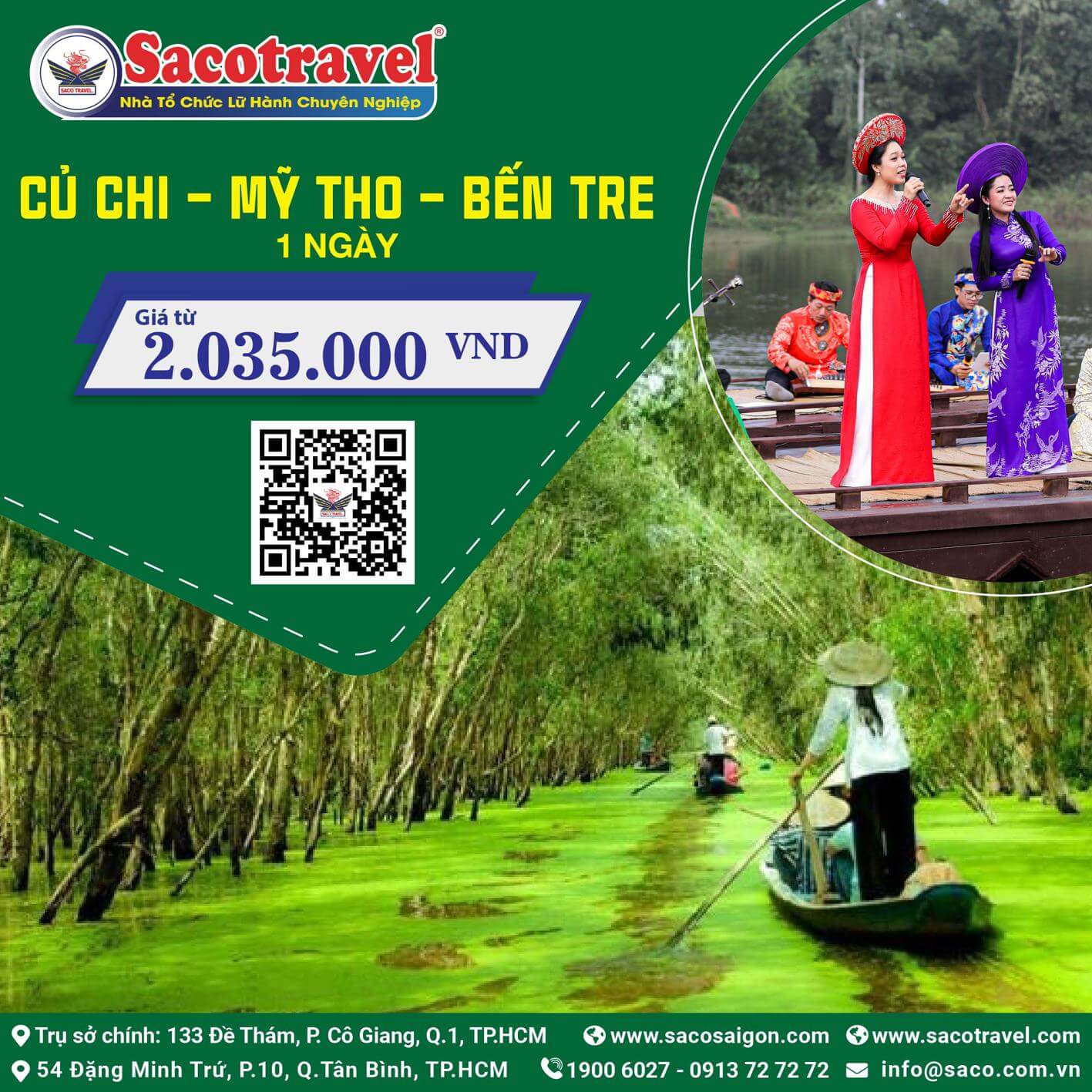 CU CHI – MY THO – BEN TRE