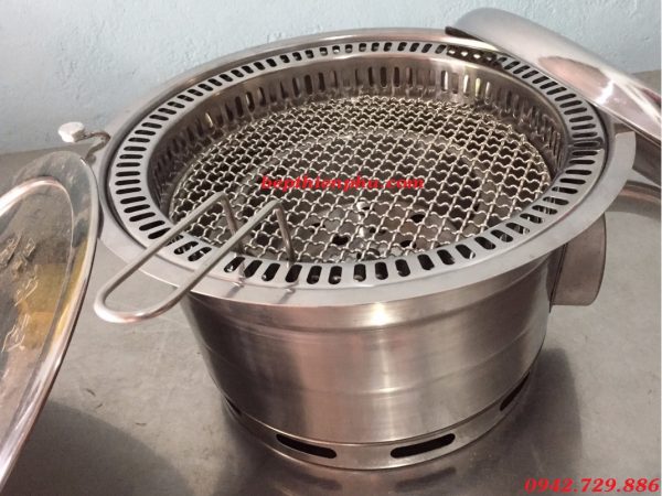 Bếp nướng than hoa hút âm 600x450