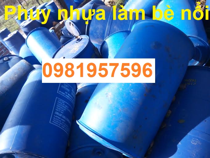 phuy nhựa cũ làm nhà nổi 4