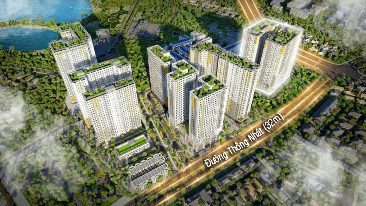 Phối cảnh tổng thể dự án Bcons City