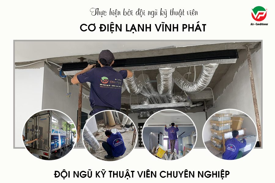 Lắp đặt máy lạnh giấu trần 4