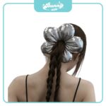 scrunchies hoa bạc