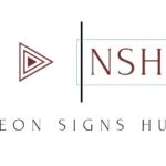 Neon sign hub logo