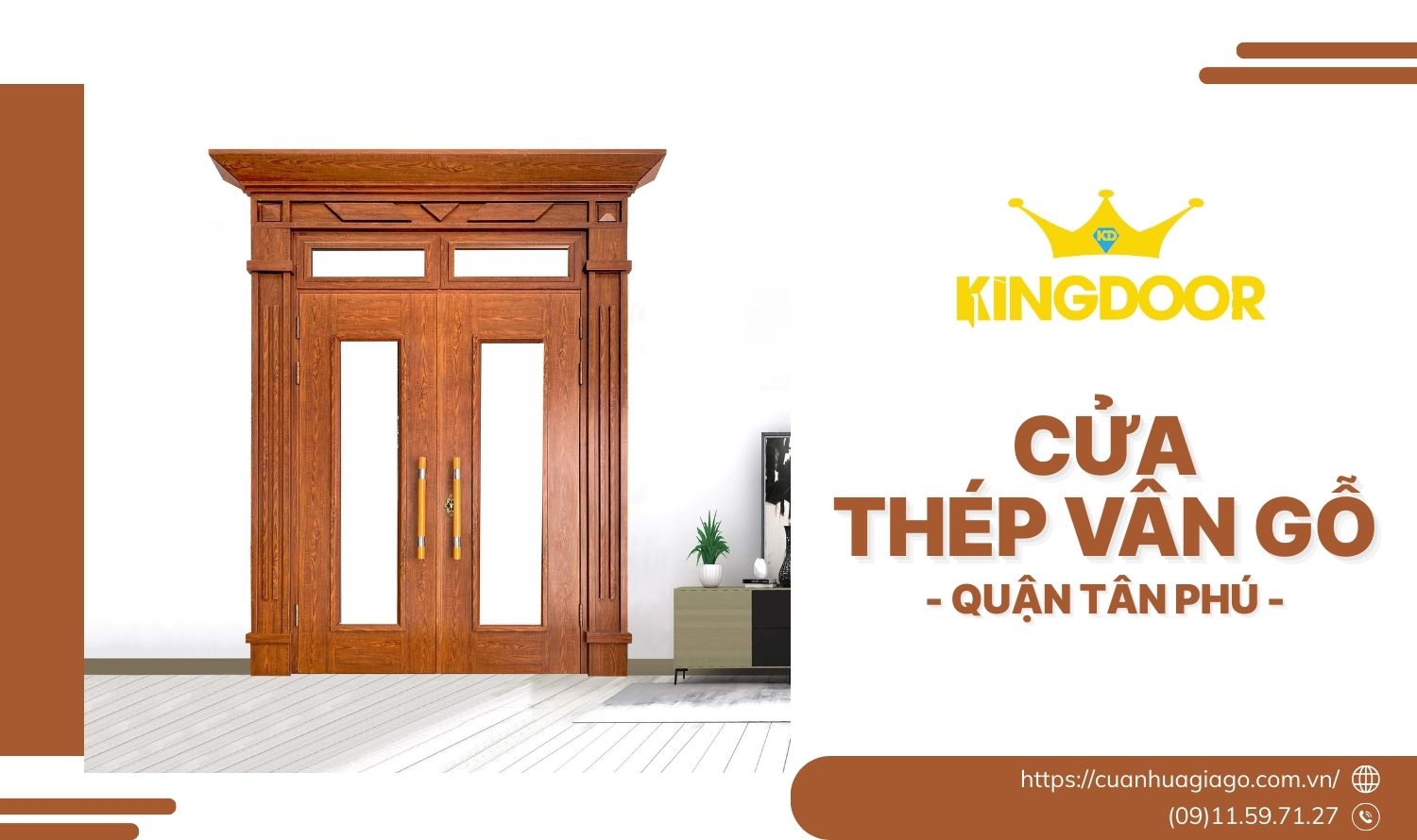 báo giá cửa thép vân gỗ quận tân phú