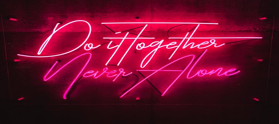 do it never alone neon