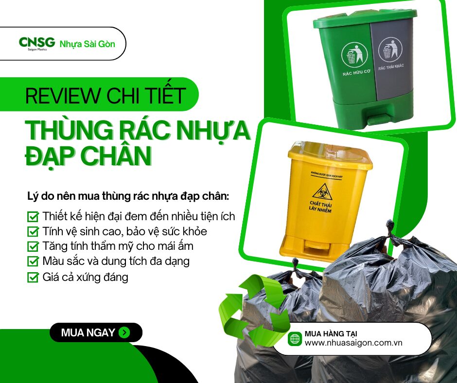 THUNG RAC NHUA DAP CHAN