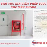 thu tuc xin giay phep pccc cho van phong