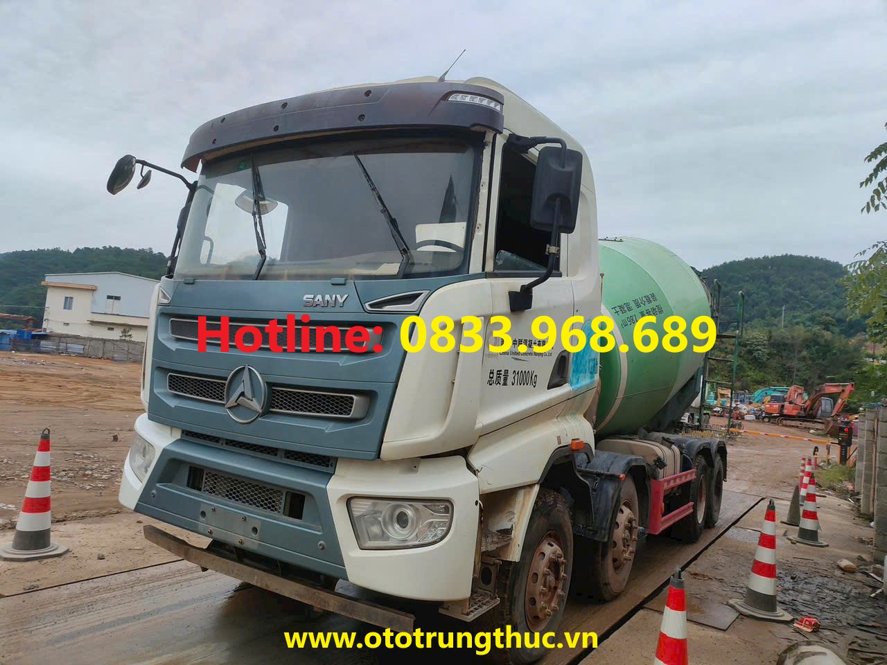 Xe trộn bê tông cũ đã qua sử dụng giá rẻ, giá tốt, chất lượng Hino Sany Sitrak Hyundai howo zoomlion 8 9 10 12 14 khối m3