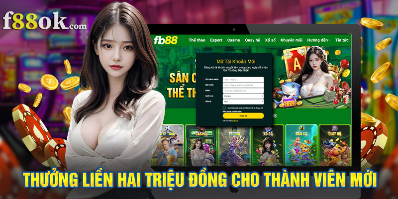 Thuong hai trieu dong cho thanh vien moi fb88