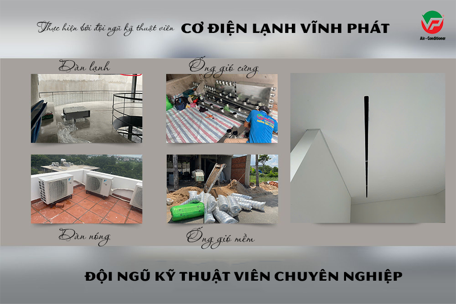 Lắp đặt máy lạnh giấu trần 32