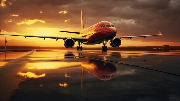 airplane-runway-airport-sunset-travel-concept_905829-6178