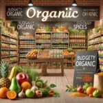 DALL·E 2025-01-16 16.40.06 - A vibrant storefront or online interface of a budget-friendly organic food store like Natureland Organics. The setting features shelves filled with fr