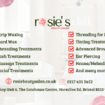 Rosie's Beauty Salon: Expert Beauty Treatments in the Heart of Bristol