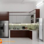 Tủ Bếp MDF Với Thiết Kế Sang Trọng Tiện Lợi