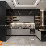 Tủ bếp Acrylic Với Thiết Kế Tối Giản Và Tiện Lợi