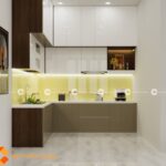 Tủ Bếp Gỗ Công Nghiệp MDF Lõi Xanh Cao Cấp