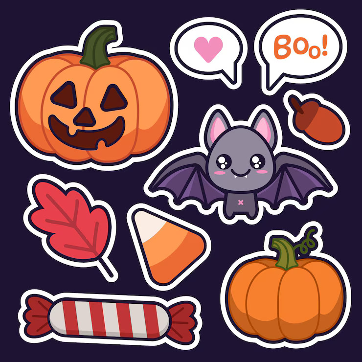 halloween themed stickers