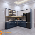 Tủ Bếp MDF An Cường Phủ Acrylic