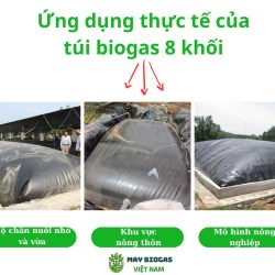 Ứng dụng thực tế của túi biogas 8 khối