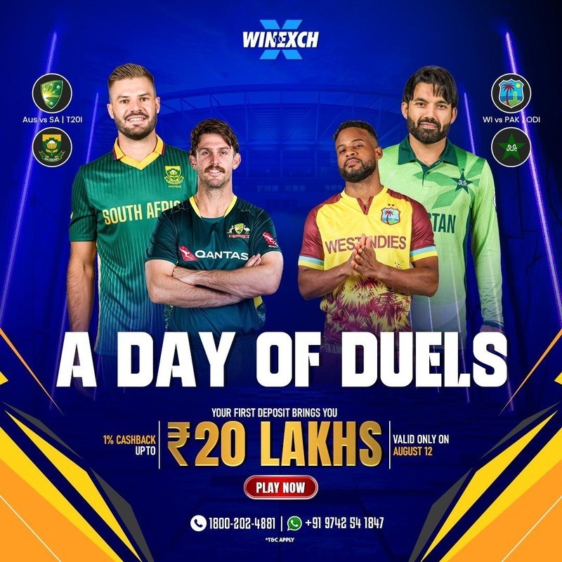 Aus vs SA - WI vs PAK in winexch